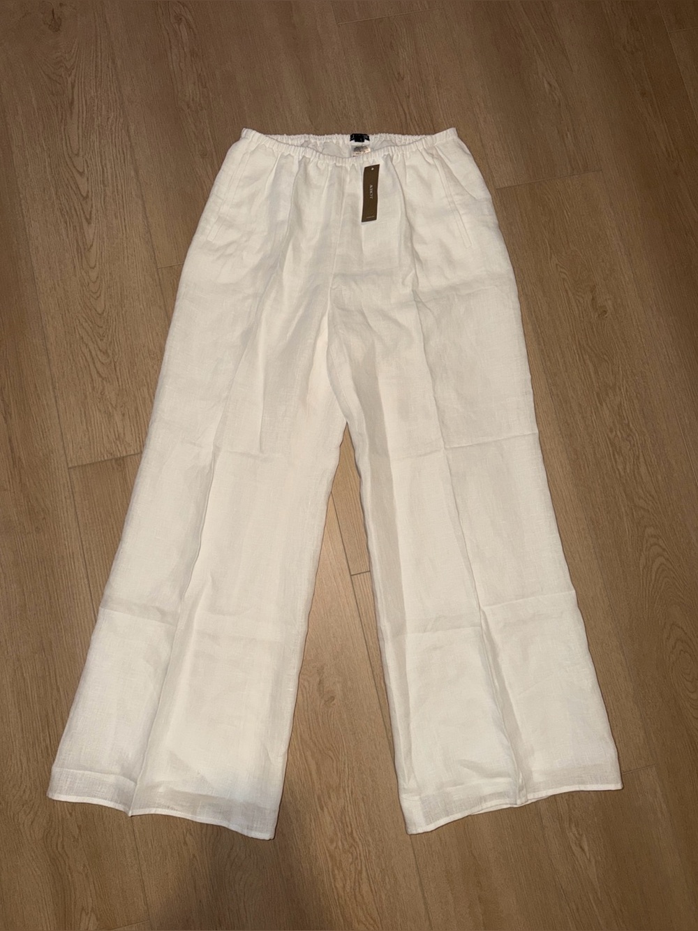 J.Crew Cosmo pant in linen Wide Leg Pants White Small